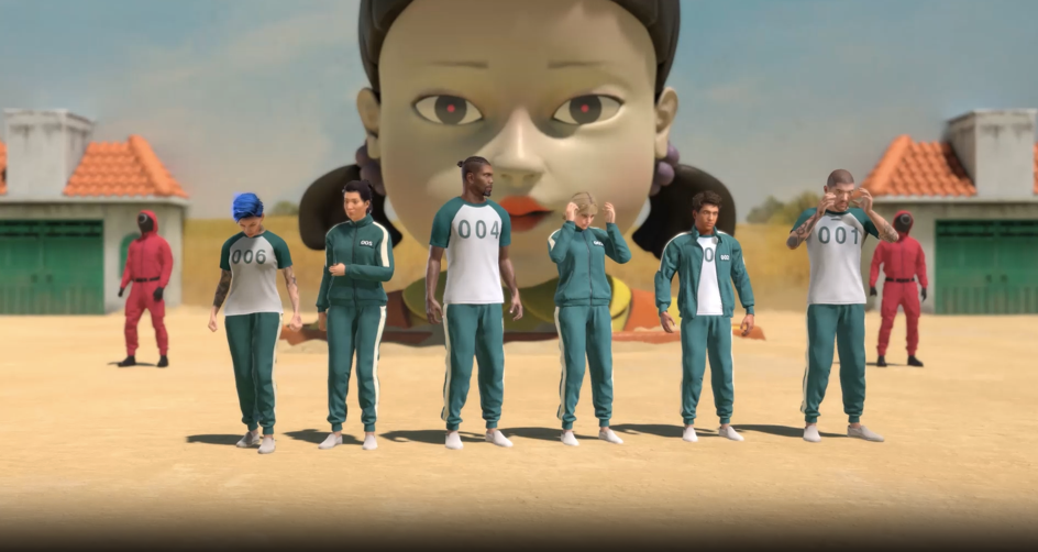 In Person Team Building Squid Game using VR headset in San Francisco, San Mateo, and Santa Clara