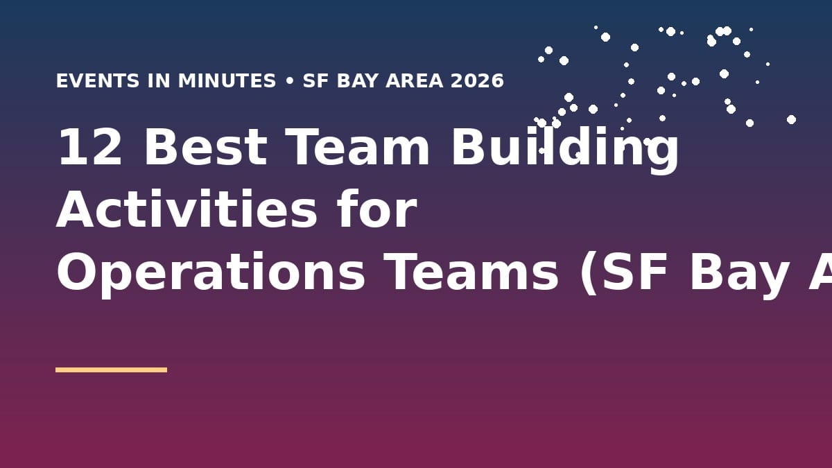 Backpack Build Challenge for an operations team in the SF Bay Area, 2026