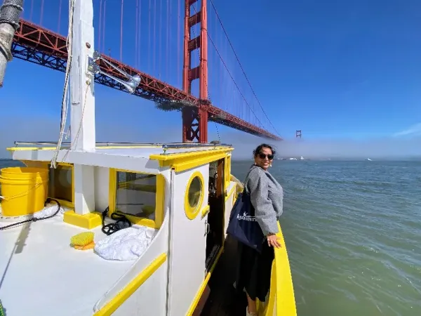 Golden Gate Voyage on Historic Yellow Boat, an Events in Minutes Bay Area waterfront retreat activity