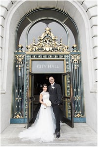 San Francisco City Hall Wedding Photography Weekday Elopement Coverage – Photography