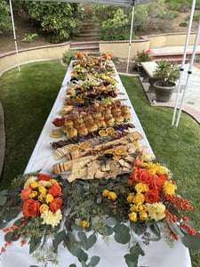 Medium Flat Lay Grazing Table for Cheese and Charcuterie – Catering