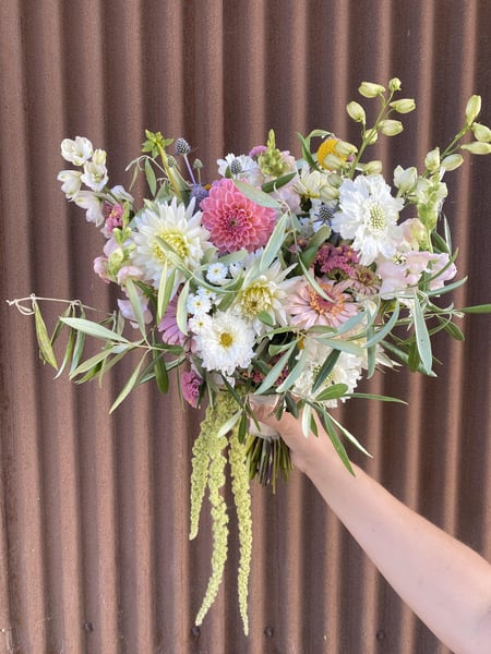 Elopement Bridal Bouquet and Boutonniere from Farm-Grown Blooms – Florists – photo 4