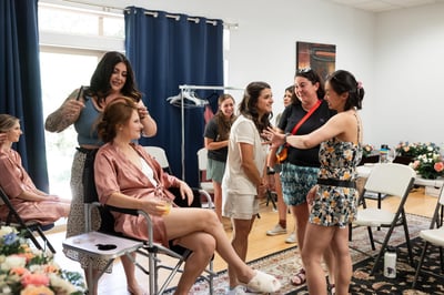Bridesmaid and Bridal Party Hair and Makeup with Lashes – Beauty