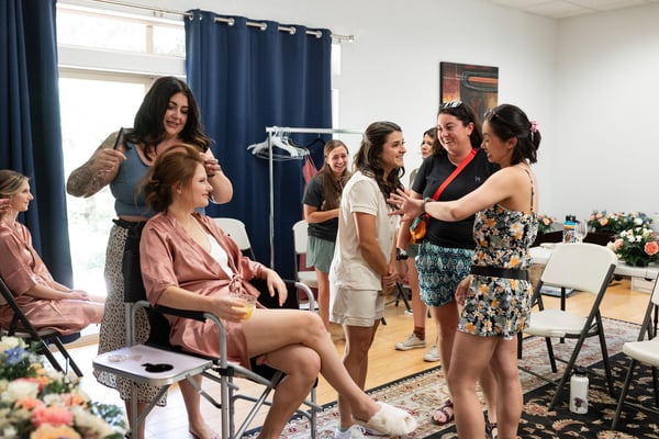 Bridesmaid and Bridal Party Hair and Makeup with Lashes – Beauty