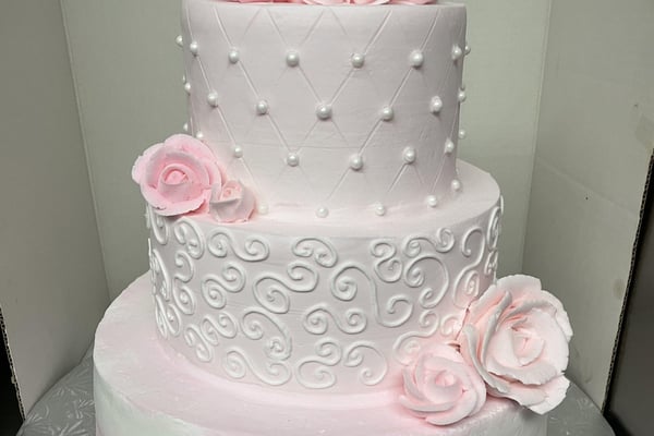 Custom Tiered Wedding Cakes in Buttercream or Fondant by Slice – Bakeries