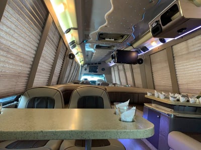 18 Passenger Luxury Limo Bus Luxury Rental for Group Celebrations – Transportation