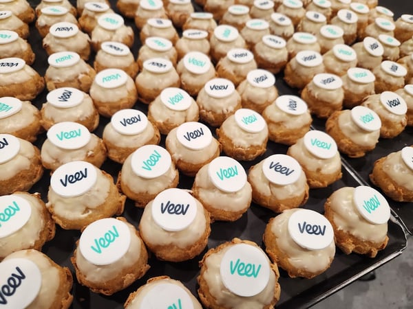 Custom Logo Mini Cream Puffs – Bakeries