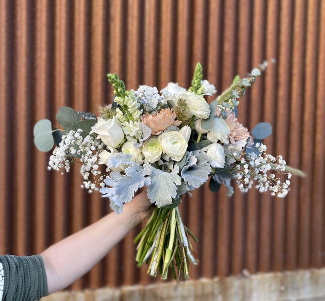 Elopement Bridal Bouquet and Boutonniere from Farm-Grown Blooms – Florists – photo 3