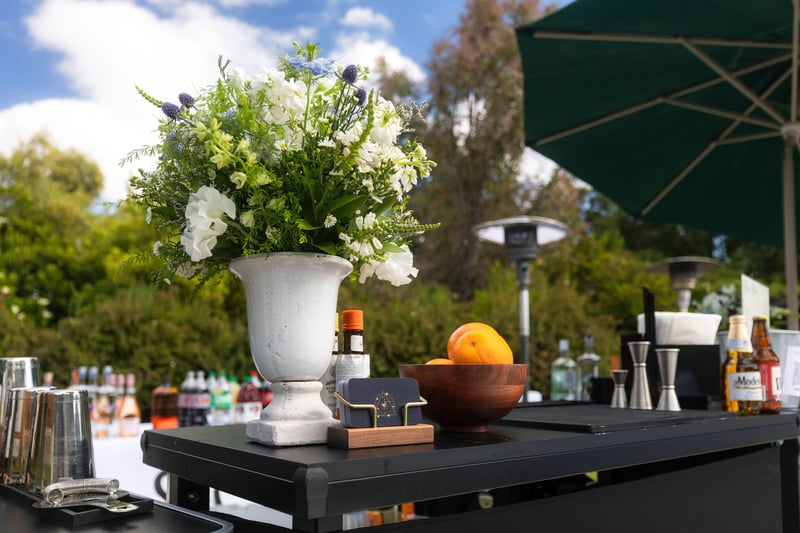 Beer and Wine Bar Cart Service with a Certified Bartender – Bar Services