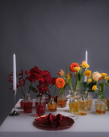 Multicolor Small Vase Table Decor for Vibrant Celebrations – Florists