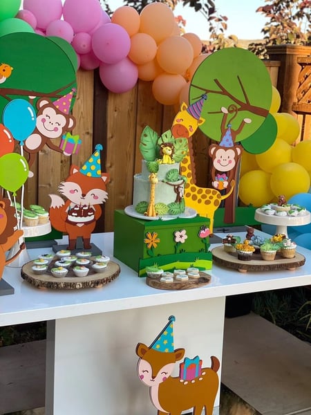Party Decoration: Jungle Animal Table – Decoration – photo 2