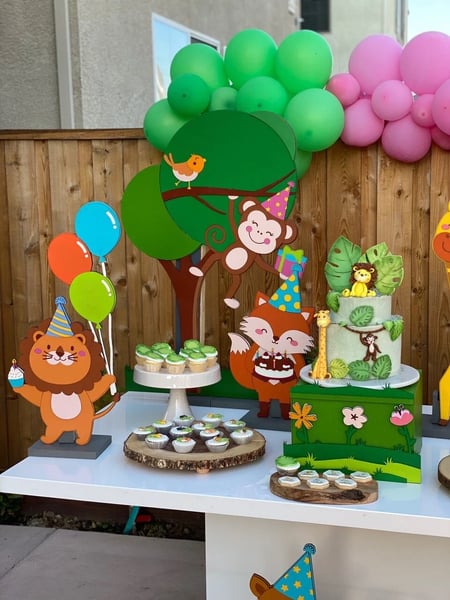 Party Decoration: Jungle Animal Table – Decoration – photo 3