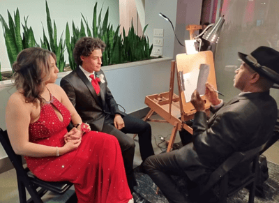 Surprise Marriage Proposal Caricature Artist for Engagement and – Entertainers