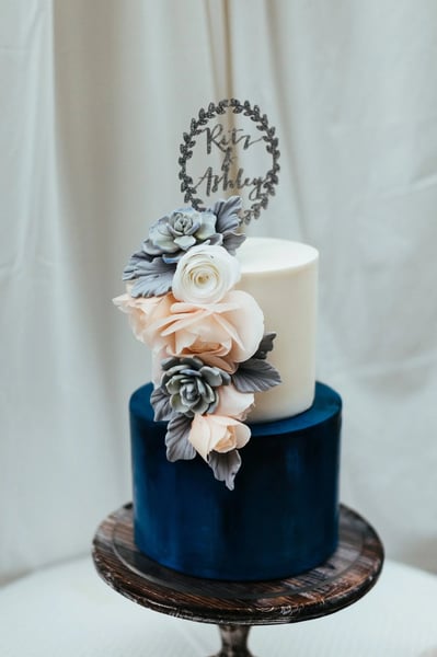 Custom Fondant Wedding Cake Priced per Slice with Tasting – Bakeries – photo 3