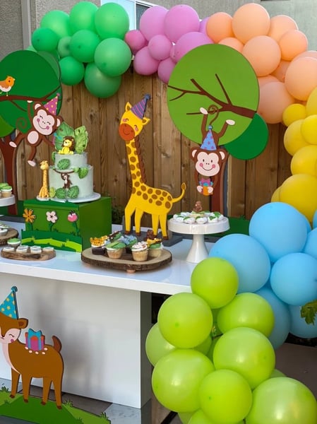 Party Decoration: Jungle Animal Table – Decoration – photo 4