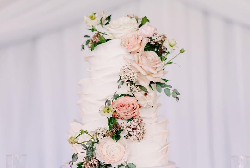 Custom Buttercream Wedding Cake Priced per Slice with Delivery – Bakeries
