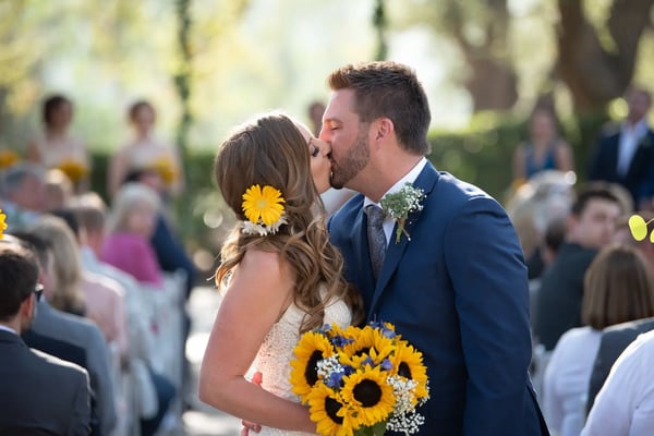 Blossom Wedding Flower Package With Bouquets and 15 Centerpieces – Florists