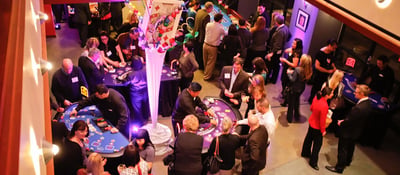 Corporate Gold Casino Night Rental for Larger Company Parties – Entertainers