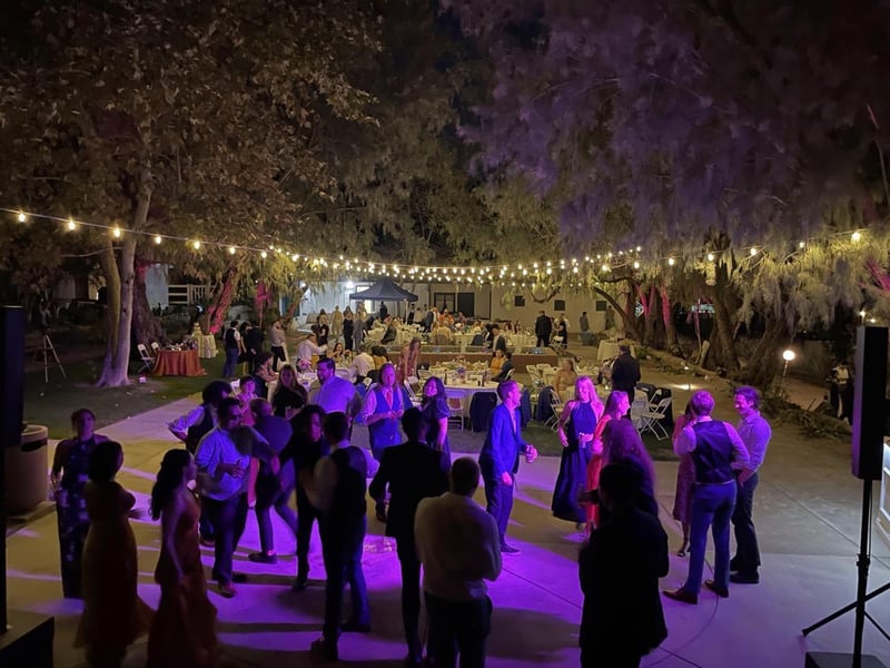 Four-Hour Wedding DJ and MC Package with Dance Floor Lighting – DJs