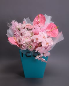 Oversized Pink Statement Bouquet with Hydrangea and Orchids – Florists