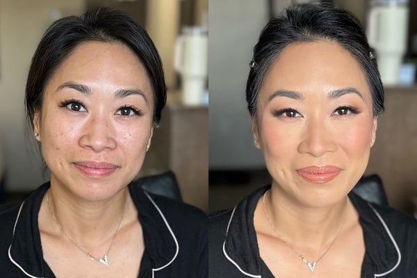 Wedding Party Makeup for Bridesmaids and Family with False Lashes – Beauty