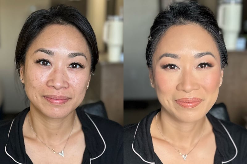 Wedding Party Makeup for Bridesmaids and Family with False Lashes – Beauty