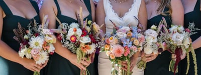 Farm Grown Wedding Flowers for a Small Bridal Party and One Table – Florists