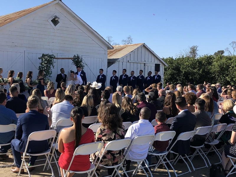 Five-Hour Wedding DJ and MC with Uplighting and Ceremony Audio – DJs