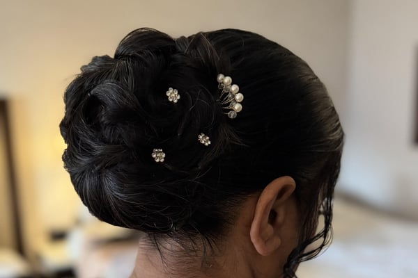 Bridal Hair Styling Only Package with Hair Accessories Added – Beauty