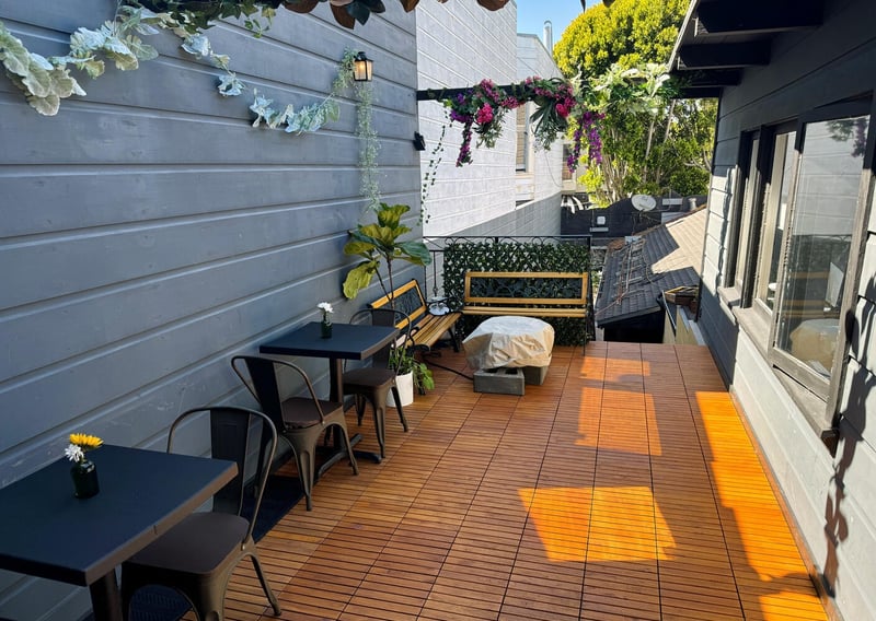 Private Restaurant Terrace with Fire Pit and String Lights for 40 – Venues in San Francisco – photo 3