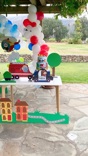Birthday Rescue Truck and Digger Decor – Decoration – photo 3