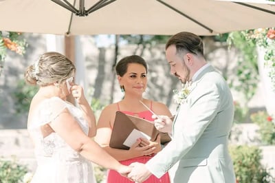 Gold Ceremony Multicultural Wedding Officiant with Custom Script – Officiants