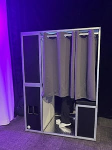Enclosed Photo Booth: Classic Curtain Booth with Unlimited Prints – Photography