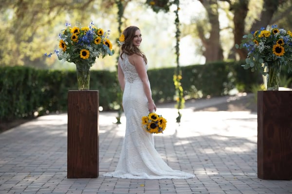 Wedding Flower Package with Bouquets and Twelve Centerpieces – Florists
