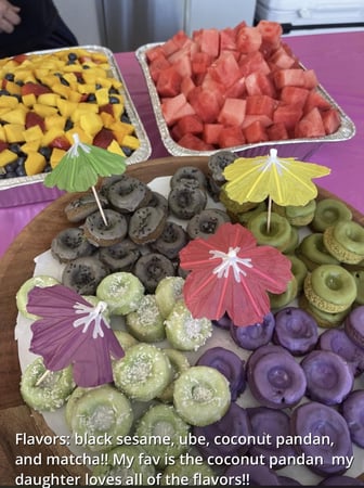 Bite Size Mochi Donut Dessert Box for Big Party Catering – Bakeries