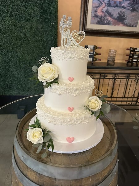 Simple Three Tier Buttercream Wedding Cake for Up to 96 Guests – Bakeries – photo 3