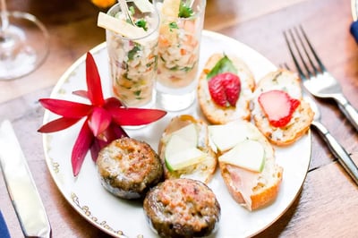 Coastal Buffet Wedding Reception With Full China And Staff – Catering