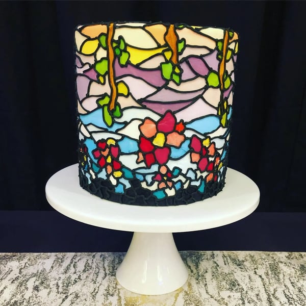 Custom Fondant Wedding Cake Priced per Slice with Delivery – Bakeries – photo 4