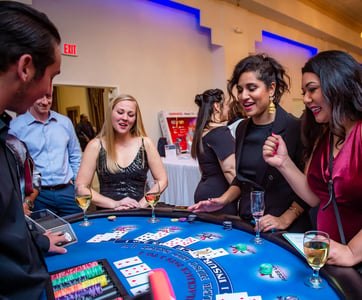 Twenty-One or Bust Private Blackjack Party Rental Package – Entertainers
