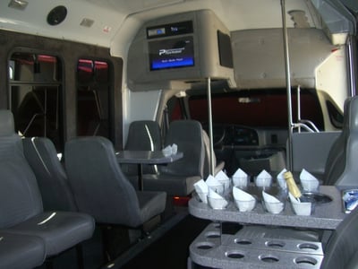 18 Passenger Party Van Premium Rental for Weddings & Celebrations – Transportation
