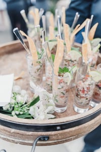 Elegant Buffet With Salmon, Prime Rib And Vegetarian Course – Catering