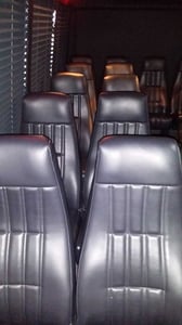 21 Passenger Executive Limo Bus Chauffeured Service for Any Event – Transportation