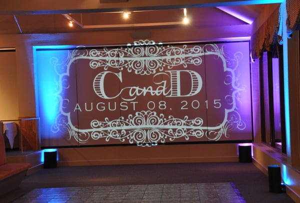 Wedding Monogram Projection (Wall) With Color Changing + Custom – AV/Tech