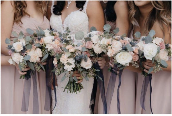 Custom Bridal Bouquet with Fresh Flower-Forward Floral Design – Florists